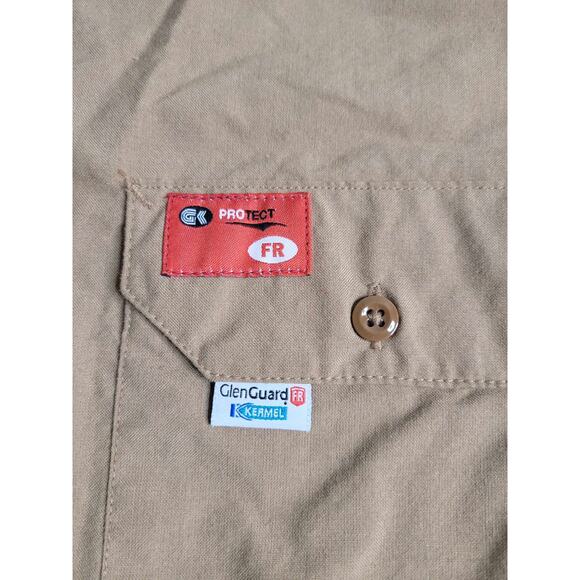 2724 ProTect Flame Resistant LS Button‎ Down Khaki Medium - Picture 3 of 7